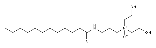 N-[3-[bis(2-hydroxyethyl)amino]propyl]dodecanamide N-oxide 结构式
