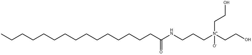 N-[3-[bis(2-hydroxyethyl)amino]propyl]palmitamide N-oxide 结构式
