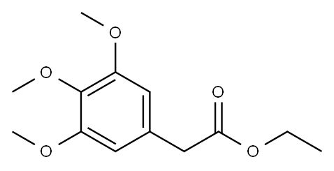2-(3,4,5-三甲氧基苯基)乙酸乙酯 结构式