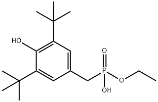 3,5-二叔丁基-4-羟基苯甲酸单乙酯 结构式