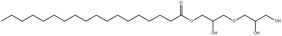3-(2,3-dihydroxypropoxy)-2-hydroxypropyl stearate 结构式