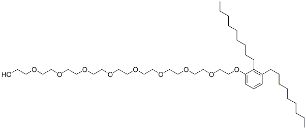 26-(dinonylphenoxy)-3,6,9,12,15,18,21,24-octaoxahexacosan-1-ol Structure
