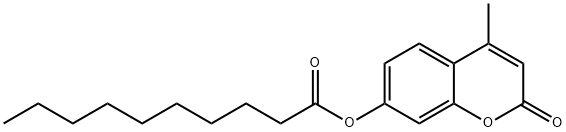 4-Methylumbelliferyl Decanoate, 66185-70-4, 结构式