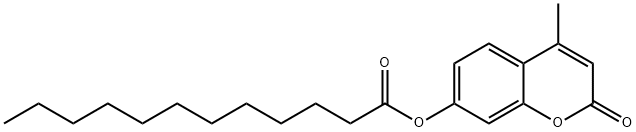 4-甲基伞形基月桂酸酯, 66185-71-5, 结构式