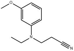 3-(ethyl(3-methoxyphenyl)amino)propanenitrile 结构式