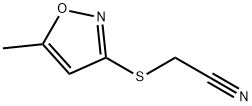 Acetonitrile, [(5-methyl-3-isoxazolyl)thio]- (9CI) 结构式