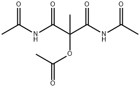 1,1-bis(N-acetylcarbamoyl)ethyl acetate 结构式