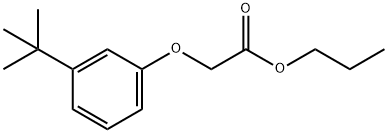 propyl [3-(1,1-dimethylethyl)phenoxy]acetate Structure