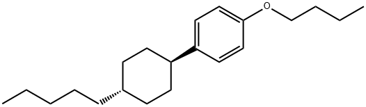 trans-butoxy-4-(4-pentylcyclohexyl)benzene Structure