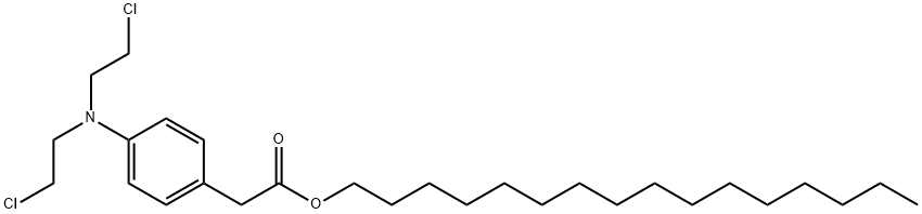 hexadecyl 2-[4-[bis(2-chloroethyl)amino]phenyl]acetate Structure