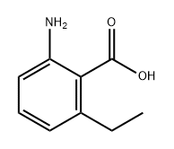 2-氨基-6-乙基苯甲酸 结构式