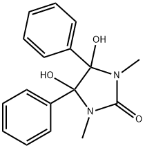 2-Imidazolidinone, 4,5-dihydroxy-1,3-dimethyl-4,5-diphenyl- Structure