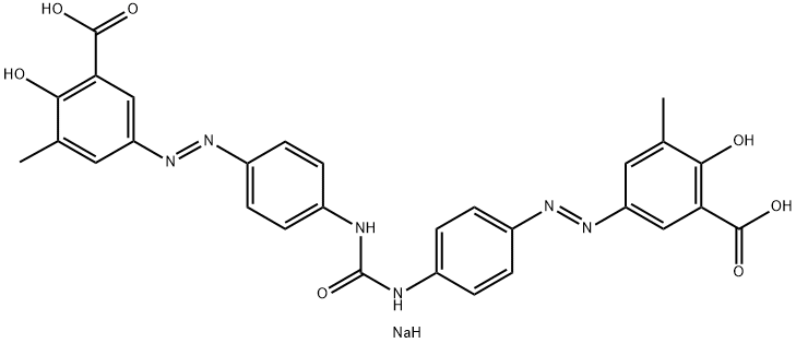 disodium 3,3'-[carbonylbis(imino-p-phenyleneazo)]bis[6-hydroxy-5-methylbenzoate] Structure
