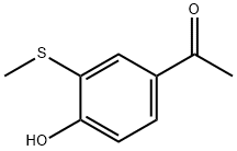 1-[4-hydroxy-3-(methylthio)phenyl]ethan-1-one 结构式