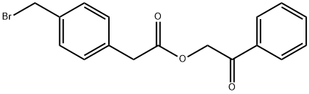 4-(溴甲基)苯乙酸苯甲酰甲酯 结构式