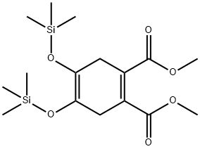 4,5-Bis[(trimethylsilyl)oxy]-1,4-cyclohexadiene-1,2-dicarboxylic acid dimethyl ester 结构式