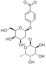 p-Nitrophenyl 2-O-(a-L-fucopyranosyl)-D-galactopyranoside Structure