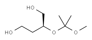 (S)-2-(1-METHOXY-1-METHYLETHOXY)-BUTANEDIOL 结构式