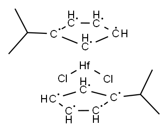 BIS(ISOPROPYLCYCLOPENTADIENYL)HAFNIUM DICHLORIDE Structure