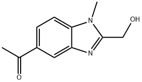 5-Acetyl-1-methyl-1H-benzimidazole-2-methanol 结构式