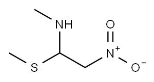1-METHYLAMINO-1-METHYTHIO-2-NITROETHANERANITIDINE 结构式