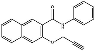 N-Phenyl-3-(2-propynyloxy)-2-naphthalenecarboxamide 结构式