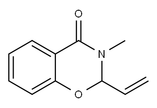 2-Ethenyl-3,4-dihydro-3-methyl-2H-1,3-benzoxazin-4-one 结构式
