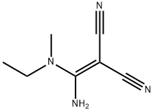 Propanedinitrile,  2-[amino(ethylmethylamino)methylene]- Structure
