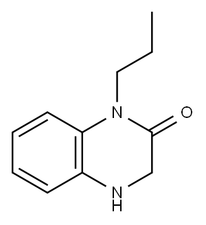 1-PROPYL-3,4-DIHYDRO-1H-QUINOXALIN-2-ONE Structure