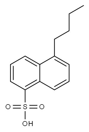 5-Butyl-1-naphthalenesulfonic acid 结构式