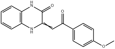 (Z)-3,4-DIHYDRO-3-(2-(4-METHOXYPHENYL)-2-OXOETHYLIDENE)QUINOXALIN-2(1H)-ONE Structure