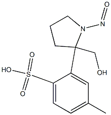 2-Pyrrolidinemethanol, 1-nitroso-, 4-methylbenzenesulfonate (ester) Structure