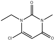 6-CHLORO-1-ETHYL-3-METHYLPYRIMIDINE-2,4(1H,3H)-DIONE 结构式