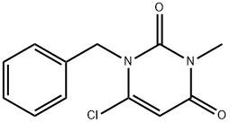 6-CHLORO-3-METHYL-1-(PHENYLMETHYL)-2,4(1H,3H)-PYRIMIDINEDIONE 结构式