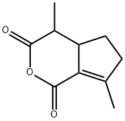 4,4a,5,6-Tetrahydro-4,7-dimethylcyclopenta[c]pyran-1,3-dione Structure