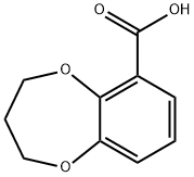 3,4-DIHYDRO-2H-1,5-BENZODIOXEPINE-6-CARBOXYLIC ACID Structure