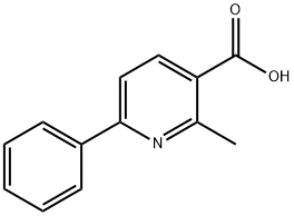 2-甲基-6-苯基烟酸 结构式