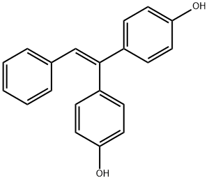 1,1-bis(4-hydroxyphenyl)-2-phenylethylene 结构式