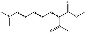 METHYL 2-ACETYL-7-(DIMETHYLAMINO)-2,4,6-HEPTATRIENOATE 结构式