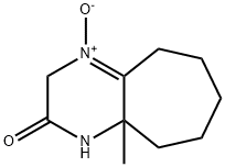 2,3,5,6,7,8,9,9a-Octahydro-9a-methyl-1H-cycloheptapyrazin-2-one 4-oxide 结构式