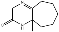 2,3,5,6,7,8,9,9a-Octahydro-9a-methyl-1H-cycloheptapyrazin-2-one 结构式