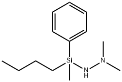 2-[Butyl(methyl)phenylsilyl]-1,1-dimethylhydrazine Structure