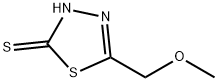 5-甲氧基甲基-1,3,4-噻二唑-2-硫醇, 66437-18-1, 结构式