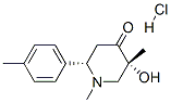 (2S,5R)-5-hydroxy-1,5-dimethyl-2-(4-methylphenyl)piperidin-4-one hydro chloride 结构式