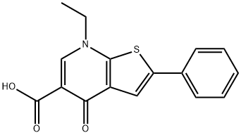 7-ETHYL-4-OXO-2-PHENYL-4,7-DIHYDROTHIENO[2,3-B]PYRIDINE-5-CARBOXYLIC ACID Structure