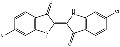 3H-Indol-3-one, 6-chloro-2-(6-chloro-1,3-dihydro-3-oxo-2H-indol-2-ylidene)-1,2-dihydro-, (E)- 结构式