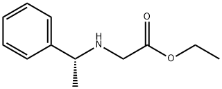 N-[(R)-α-メチルベンジル]グリシンエチル 化学構造式