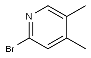 2-溴-4,5-二甲基吡啶, 66533-31-1, 结构式