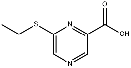6-(Ethylthio)-pyrazinecarboxylicacid 结构式