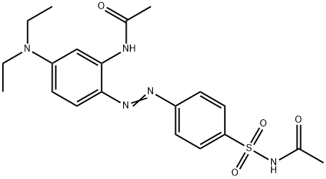 N-[[4-[[2-(acetylamino)-4-(diethylamino)phenyl]azo]phenyl]sulphonyl]acetamide 结构式